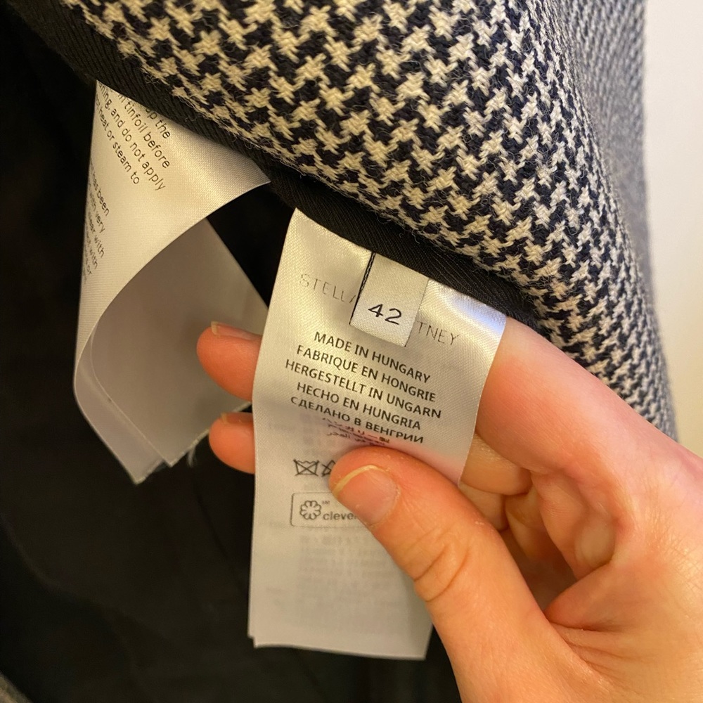 Stella McCartney houndstooth wool coat - Picture 9 of 16